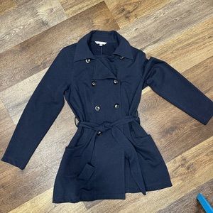 Navy lightweight coat size M